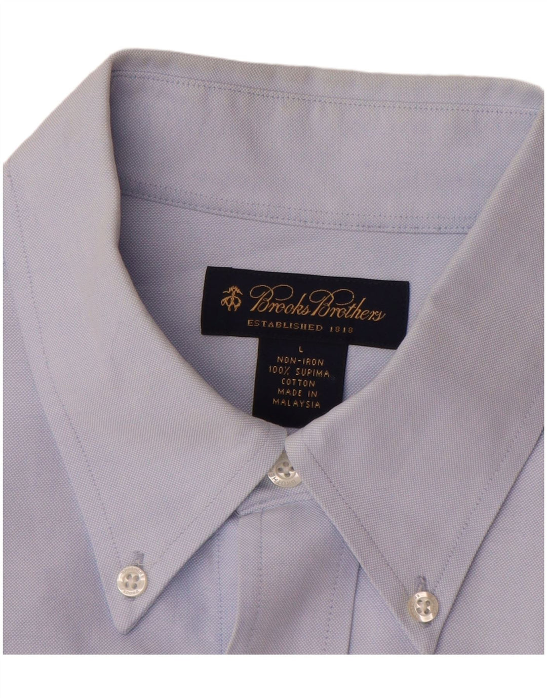Brooks Brothers herreskjorte stor blå bomuld
