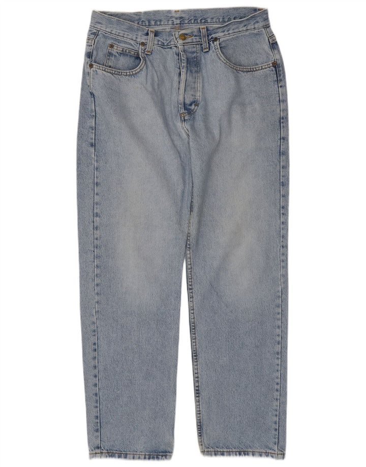Lee Straight Jeans til mænd W34 L30 blå bomuld