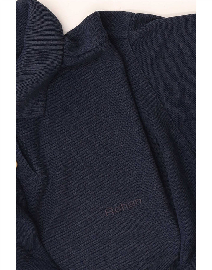 Rohan Dame Polo Shirt UK 12 Medium Navy Blue