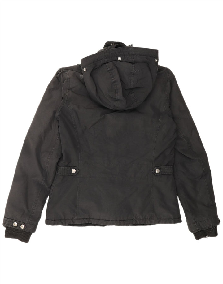 Woolrich Polstret hættejakke til kvinder UK 12 Medium Sort