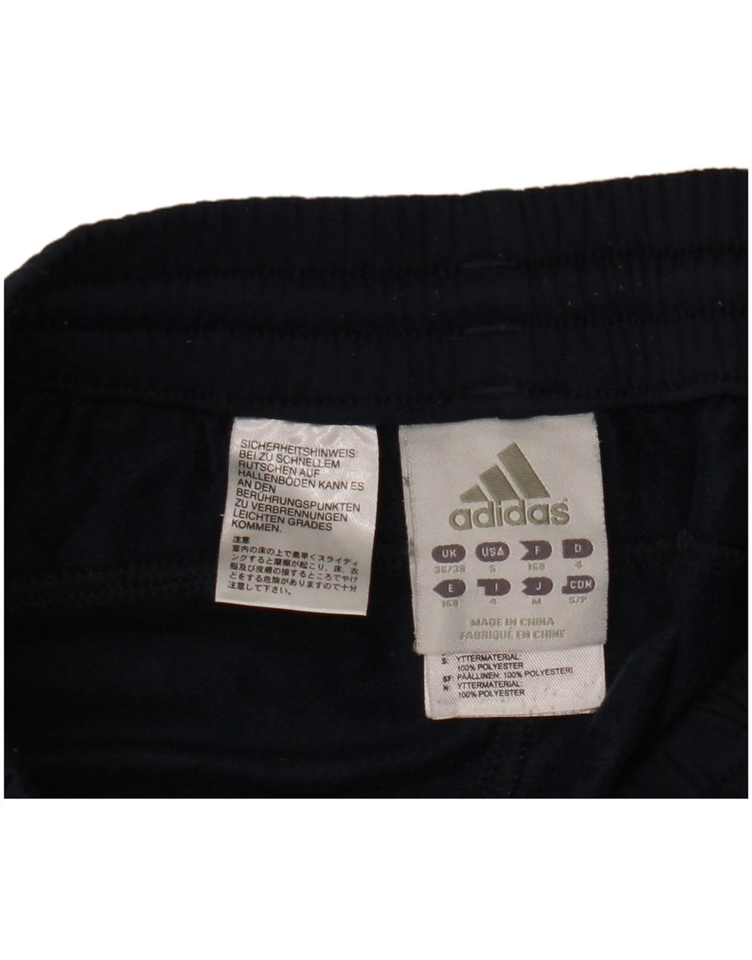 Adidas Træningsdragtsbukser til mænd UK 36/38 Small Navy Blue Polyester