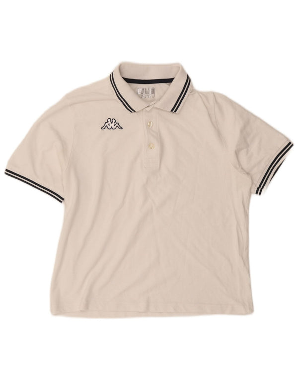 Kappa Herre Polo Shirt Medium White