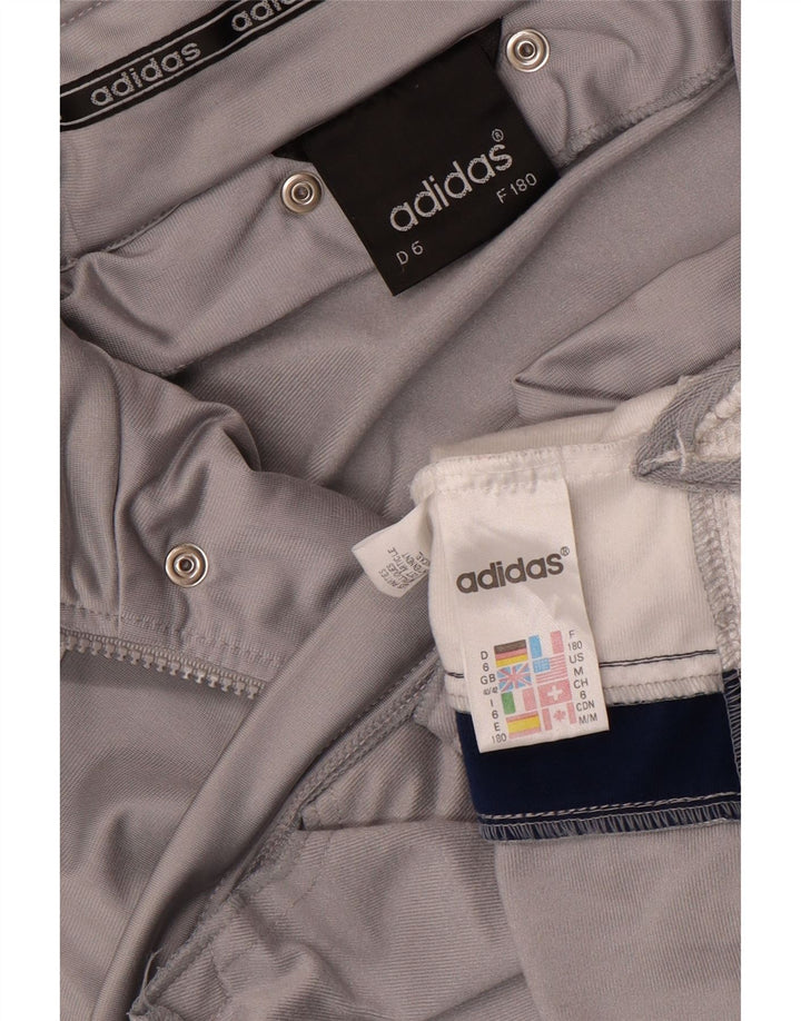 Adidas Herre grafisk træningsdragt topjakke UK 40/42 Medium Grey Colourblock