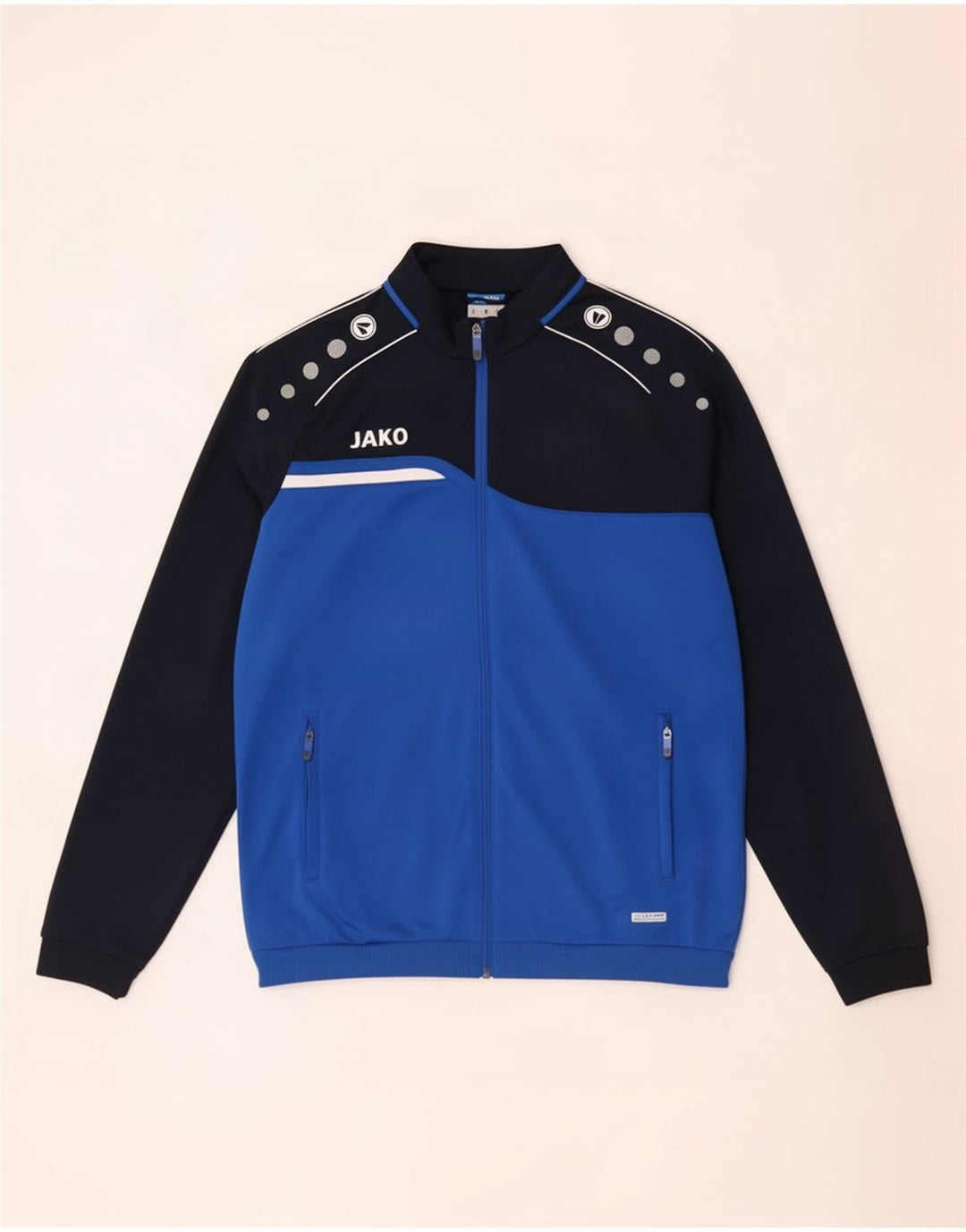 Jako Herre grafisk træningsdragt Topjakke Medium Blue Colourblock Polyester