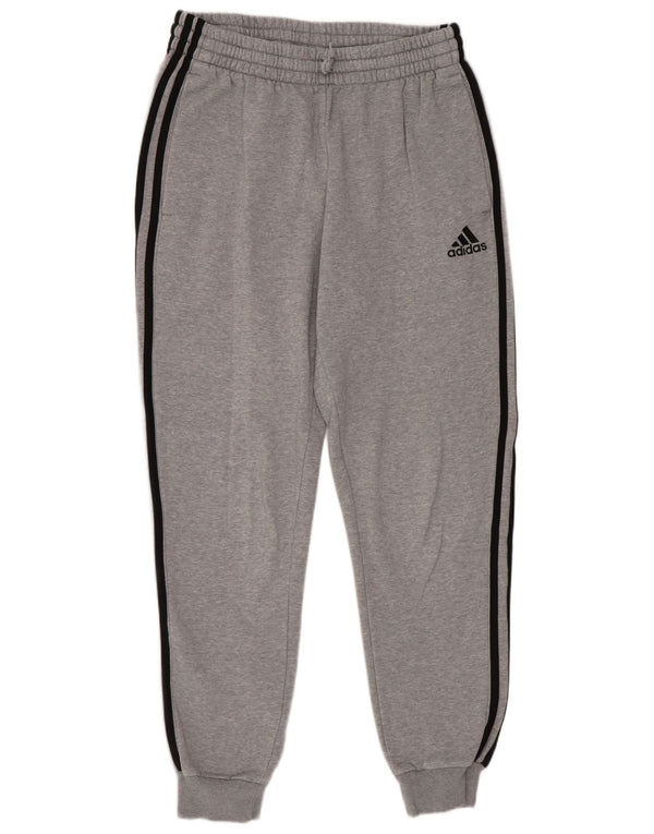 Adidas Mens Tracksuit Trousers Joggers Medium Grey Cotton