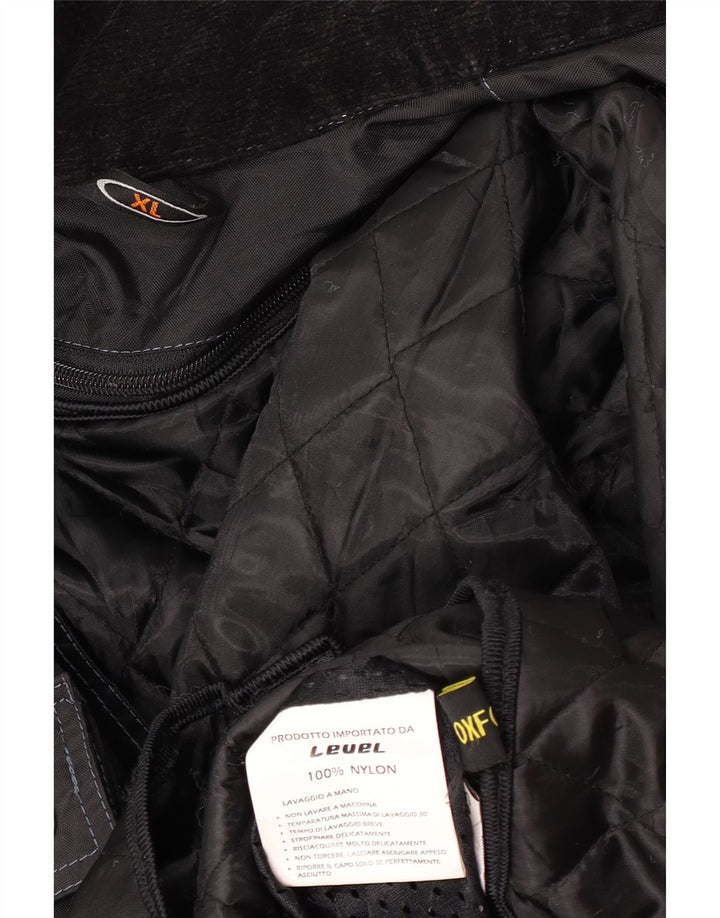 Oxford Herre Racer Jacket UK 42 XL Sort Nylon
