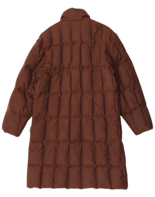 Sergio Tacchini Dame Oversized Polstret Frakke UK 10 Lille brun polyamid