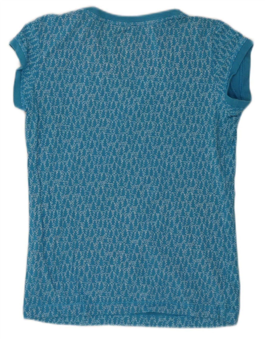 NIKE Womens Graphic T-Shirt Top UK 10 Small Blue Cotton