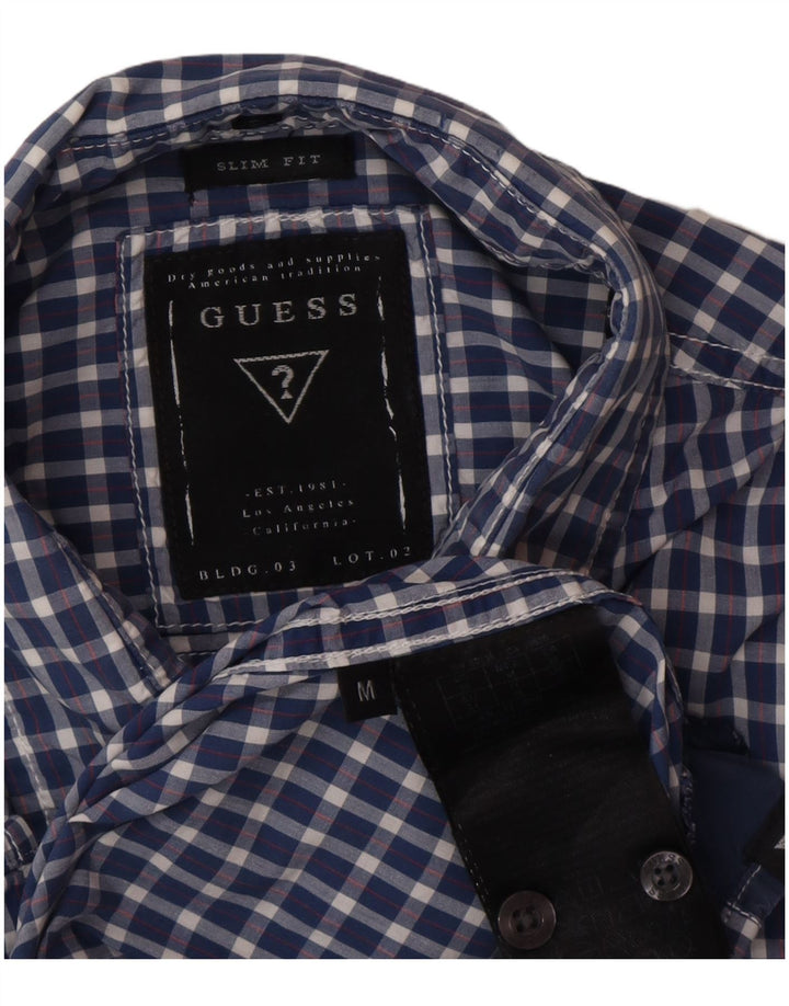 Guess Herre Slim Fit skjorte Medium Blue Gingham