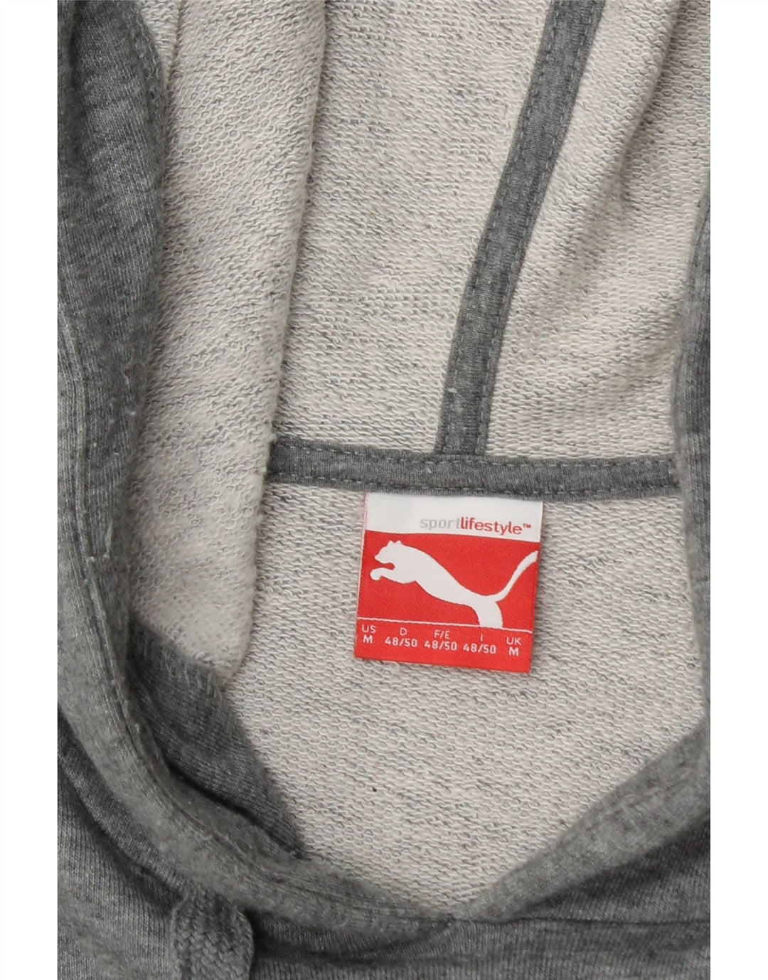 PUMA Grafisk hættetrøje til mænd mellemgrå