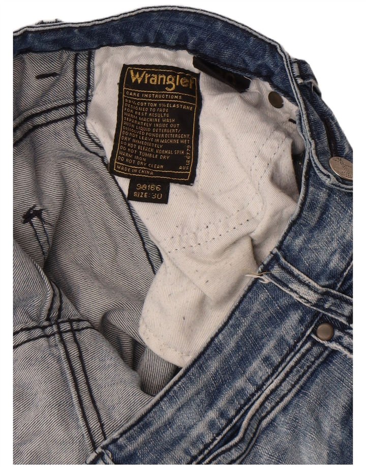 Wrangler skinny jeans til kvinder W30 L32 blå bomuld