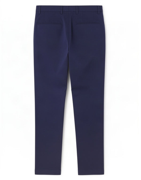 Zara Mens Slim Chino Trousers EU 38 Small W30 L33 Navy Blue Viscose