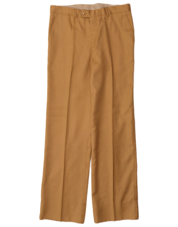 Vintage Mens Straight Casual Trousers IT 48 Medium W30 L32 Beige