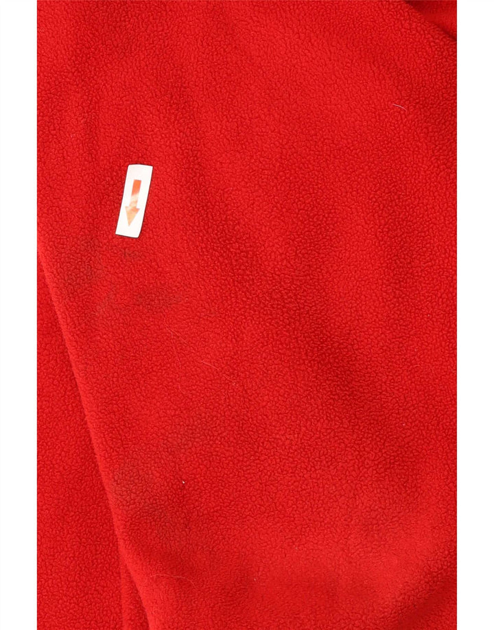Weird Fish Herre Zip Neck Fleece Jumper XL Rød Polyester