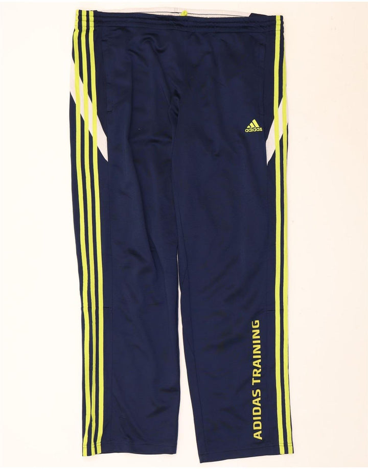 Adidas Herre grafiske træningsdragt Bukser Large Navy Blue Colourblock