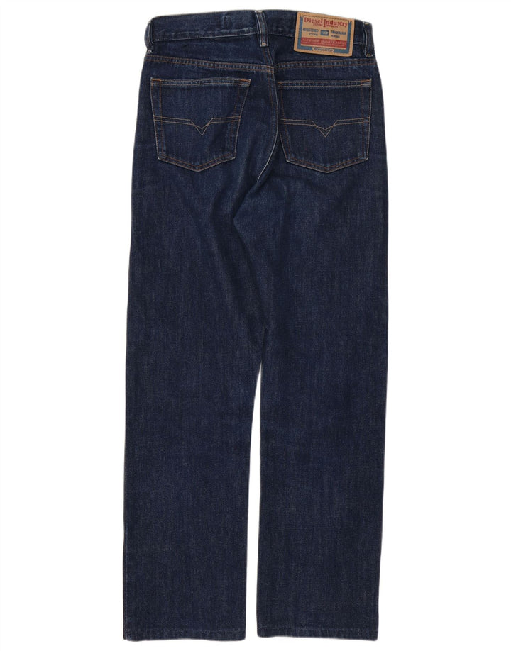 Diesel Straight Jeans til mænd W28 L28 Marineblå Bomuld