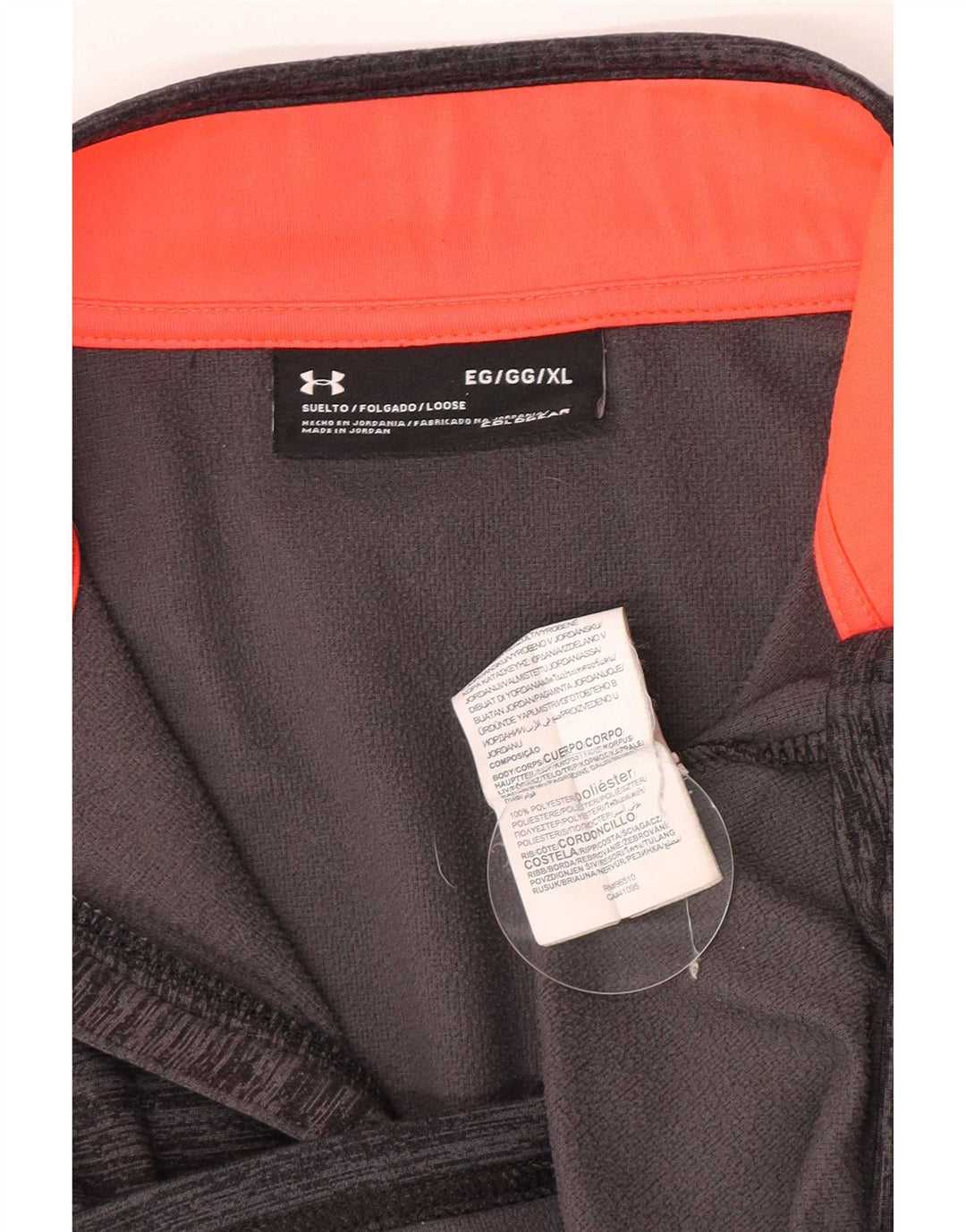Under Armour Herre Cold Gear Zip Neck Pullover Træningsdragt Top XL Grå Flecked