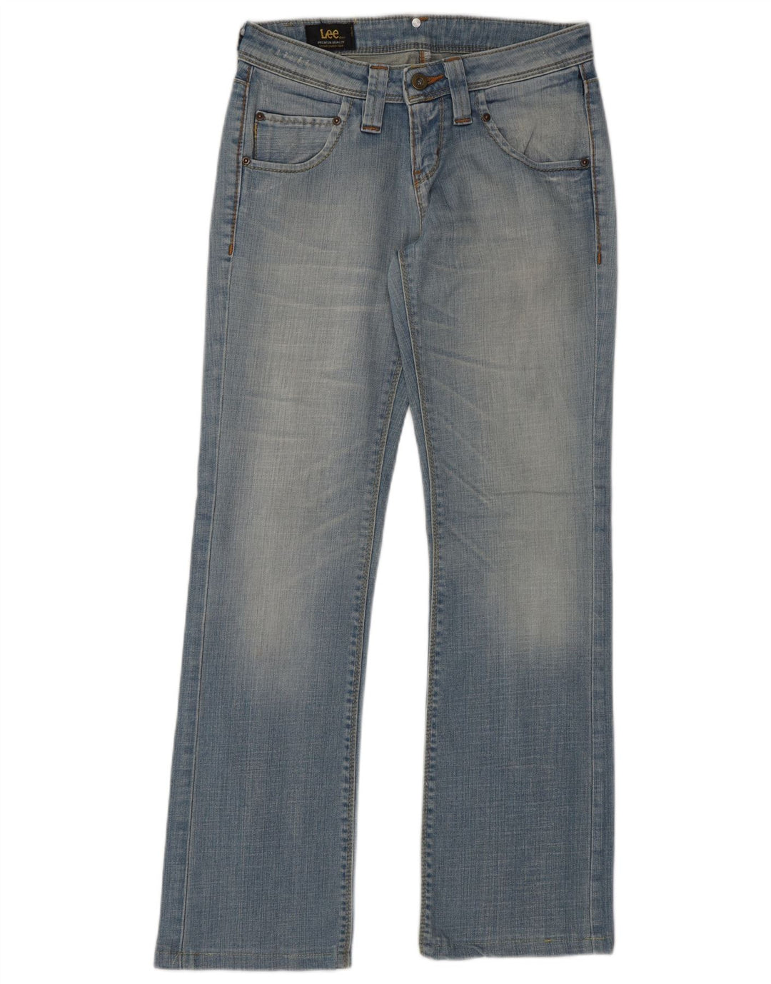 LEE Dame Jinx Straight Jeans W27 L30 Blå Bomuld