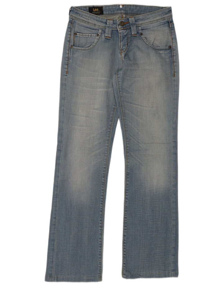LEE Dame Jinx Straight Jeans W27 L30 Blå Bomuld