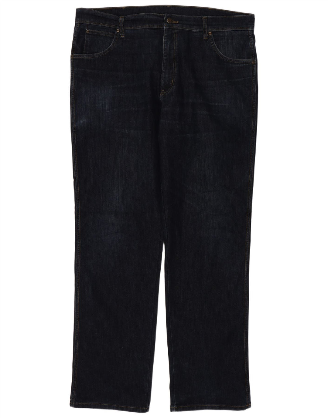 Wrangler Womens Regular Fit Straight Jeans W40 L34 Marineblå Bomuld