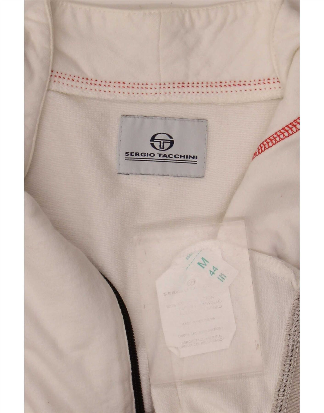 Sergio Tacchini Dame træningsdragt Topjakke IT 44 Medium White Colourblock
