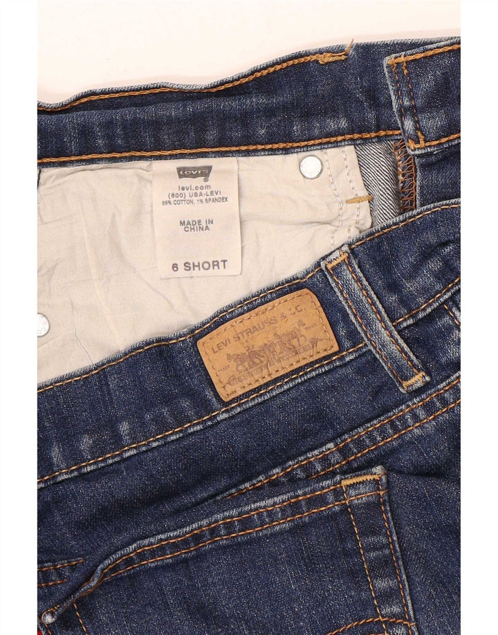 Levi's Dame 505 lige jeans US 6 Medium W32 L29 Blå Bomuld