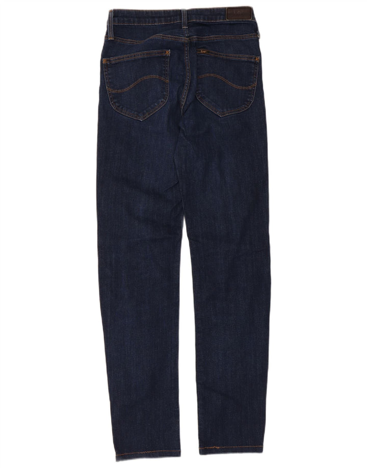 Lee Dame Marion Straight Jeans W27 L33 Marineblå Bomuld