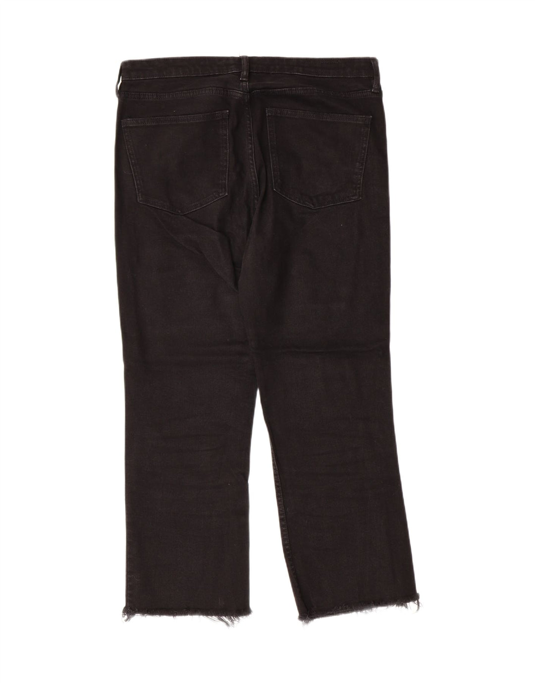 ZARA Womens Cropped Jeans EU 44 XL W34 L25 Black Vintage Zara and Second-Hand Zara from Messina Hembry 
