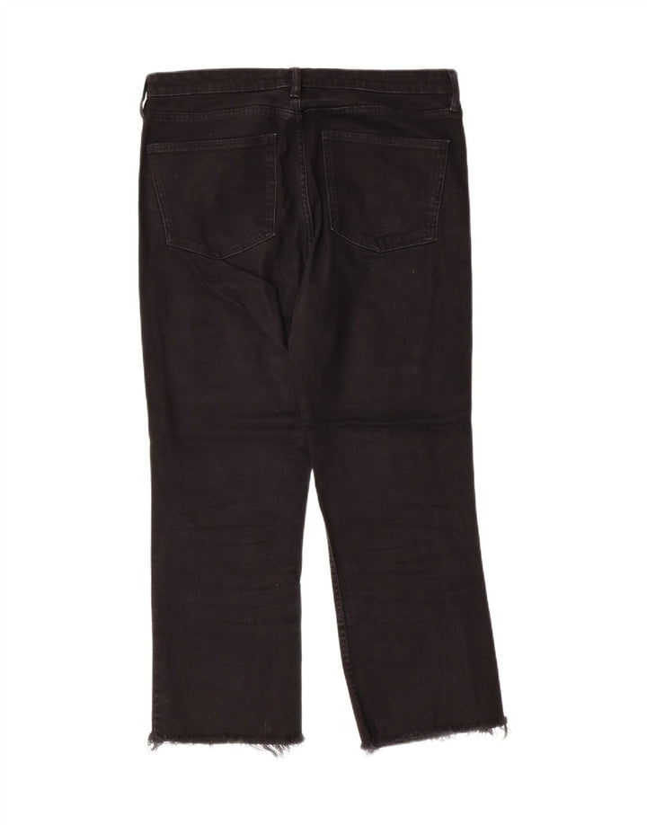 ZARA Womens Cropped Jeans EU 44 XL W34 L25 Black Vintage Zara and Second-Hand Zara from Messina Hembry 