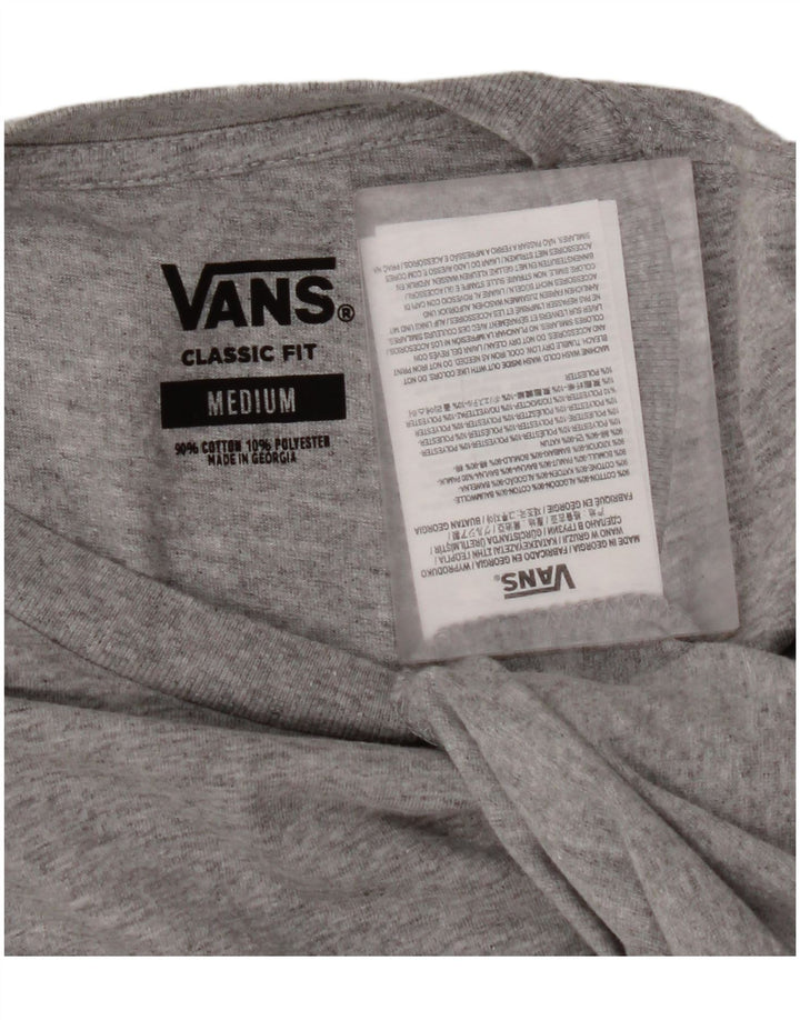 VANS Herre Classic Fit T-shirt Top Medium Grey Flecked Bomuld