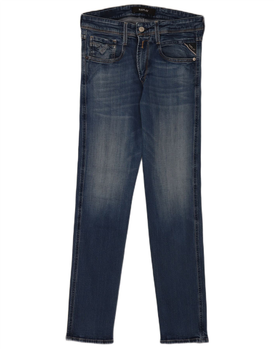 Replay Dame Skinny Jeans W28 L30 Blå