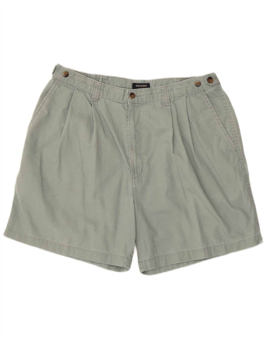 DOCKERS Mens Khakis Pegged Chino Shorts W38 XL Blue Cotton