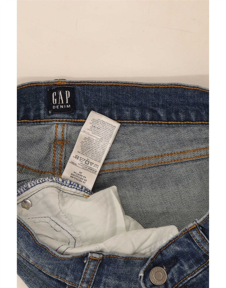 Gap Dame Distressed Straight Jeans W26 L29 Blå Bomuld