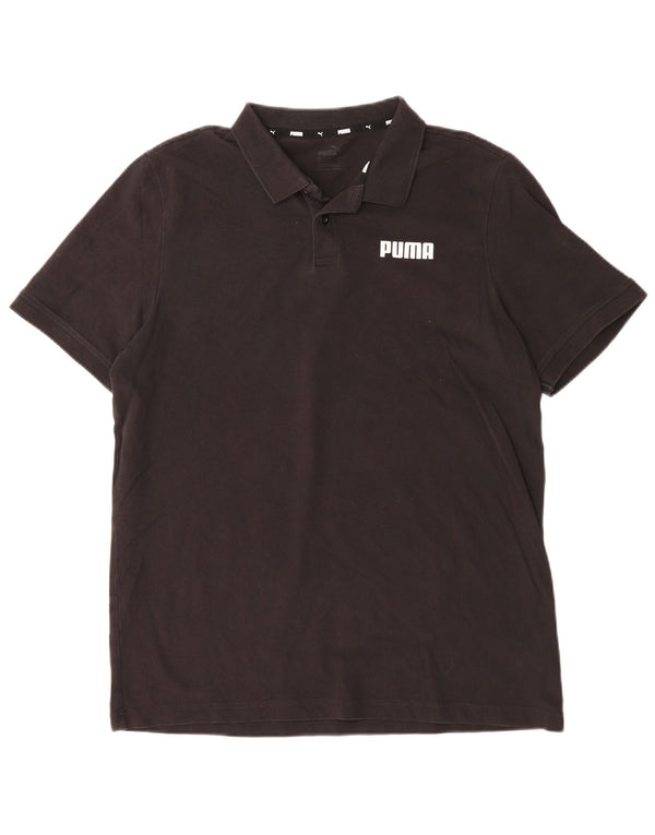 PUMA Poloshirt til mænd Stor sort bomuld