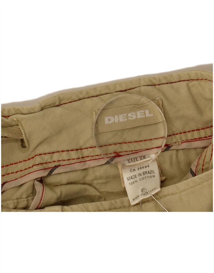 DIESEL Herre Cargo Shorts W28 Small Beige Bomuld