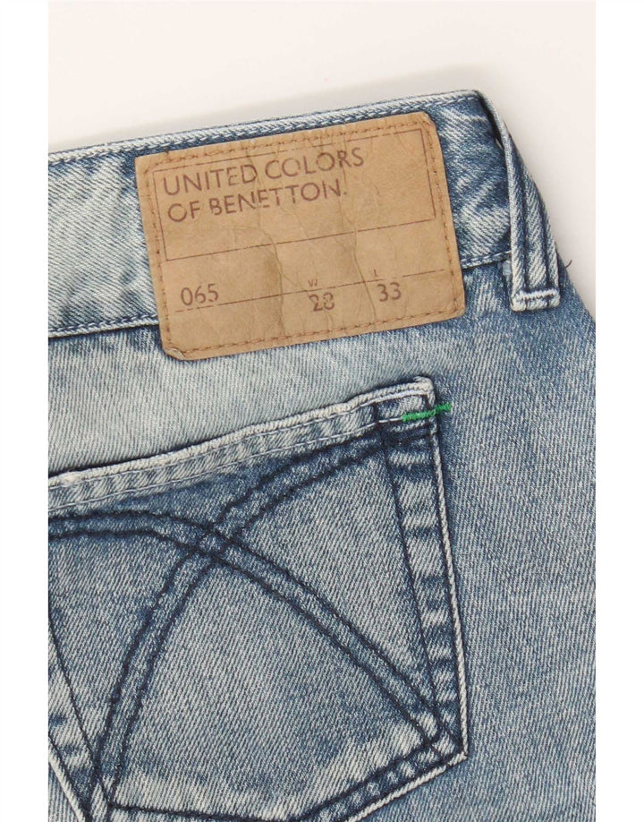 Benetton Dame Bootcut Jeans W28 L33 Blå