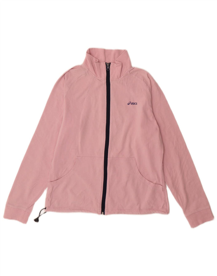 Asics træningsdragt topjakke til kvinder UK 12 Medium Pink Bomuld