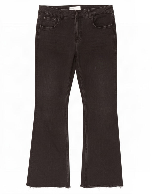 Zara Dame Bootcut Jeans EU 46 2XL W36 L31 Sort