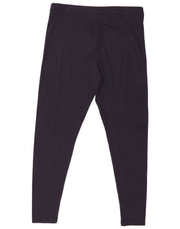 Marks & Spencer Dame Leggings UK 18 XL Marineblå Bomuld