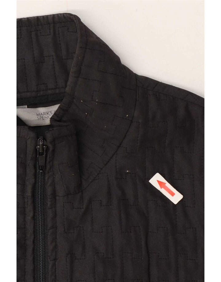 Marks & Spencer Quiltet jakke til kvinder UK 14 Medium Grey Polyester