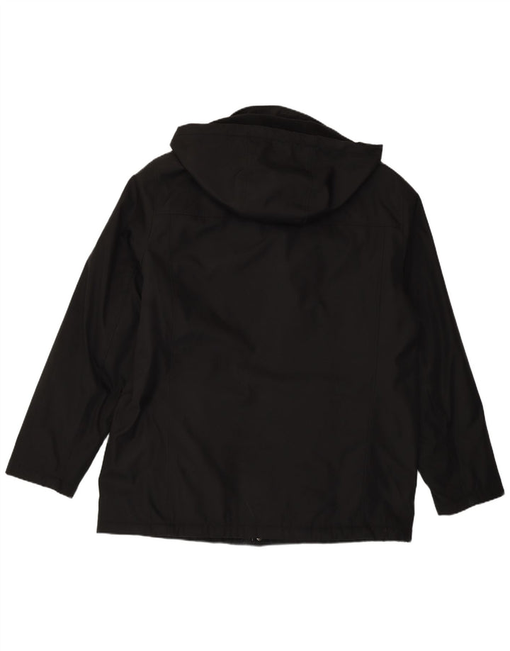 Calvin Klein Herre Hooded Utility Jacket UK 40 Large Black Polyester
