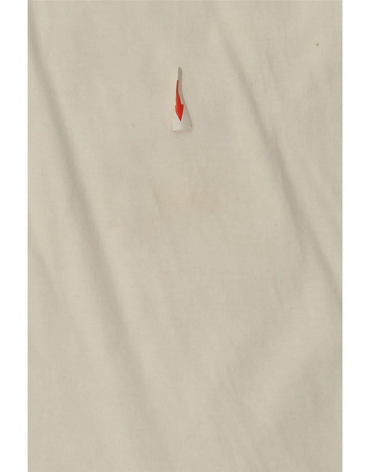 Fila Herre Grafisk T-Shirt Top Medium Hvid Bomuld
