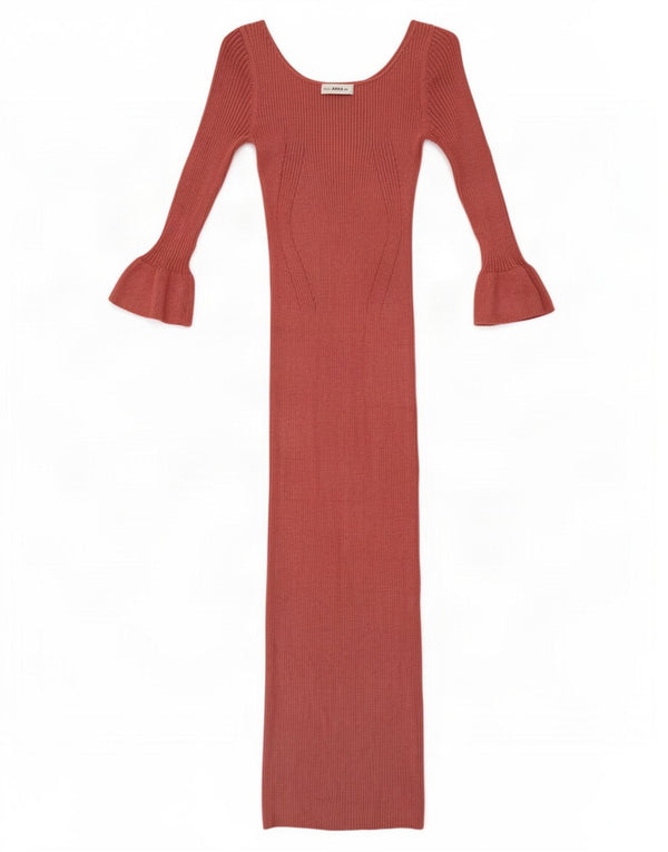 Zara Womens Bodycon Dress UK 12 Medium Pink Viscose
