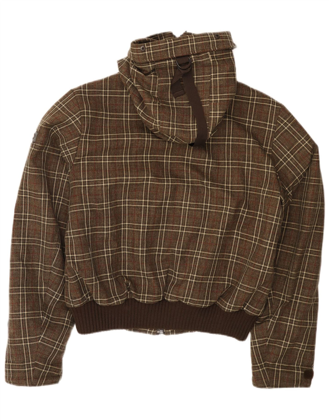 Canadiens Herre Hooded Bomber Jacket UK 38 Medium Khaki Ternet Polyester