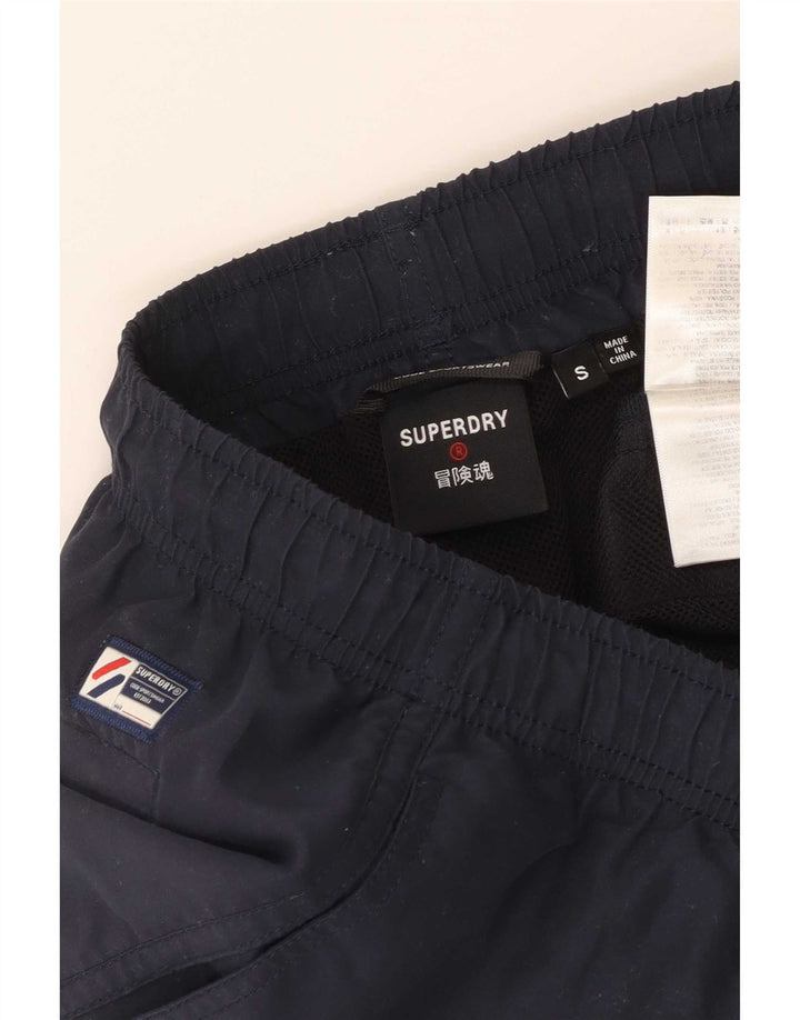 Superdry grafiske badeshorts til mænd Små marineblå polyester