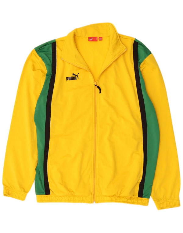 Puma Træningsdragt til mænd Topjakke Medium Gul Colourblock Polyester