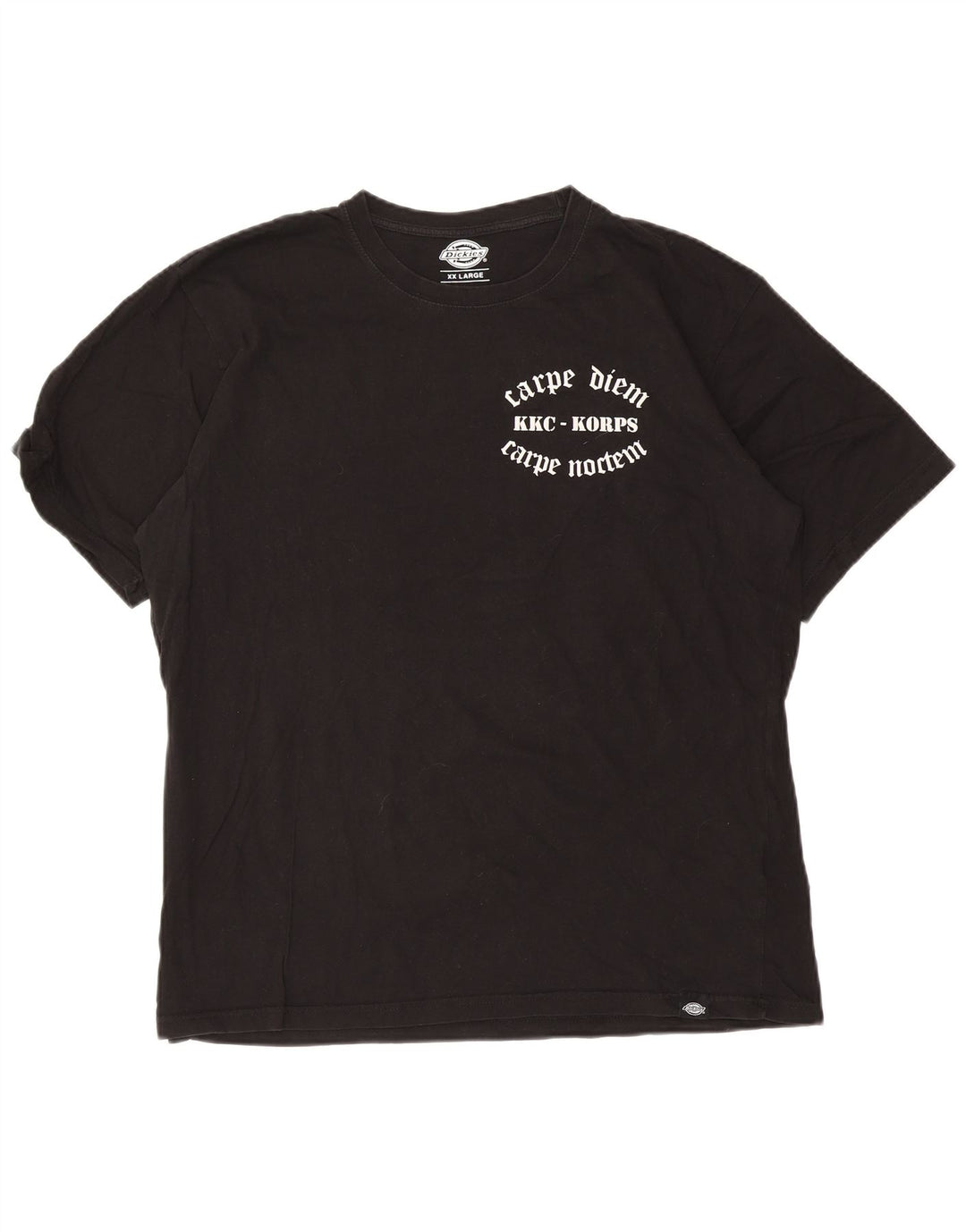 Dickies Herre Grafisk T-Shirt Top 2XL Sort Bomuld