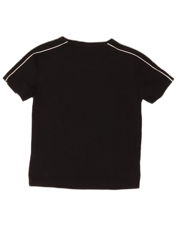 Puma Boys T-Shirt Top 9-10 år XS Sort bomuld