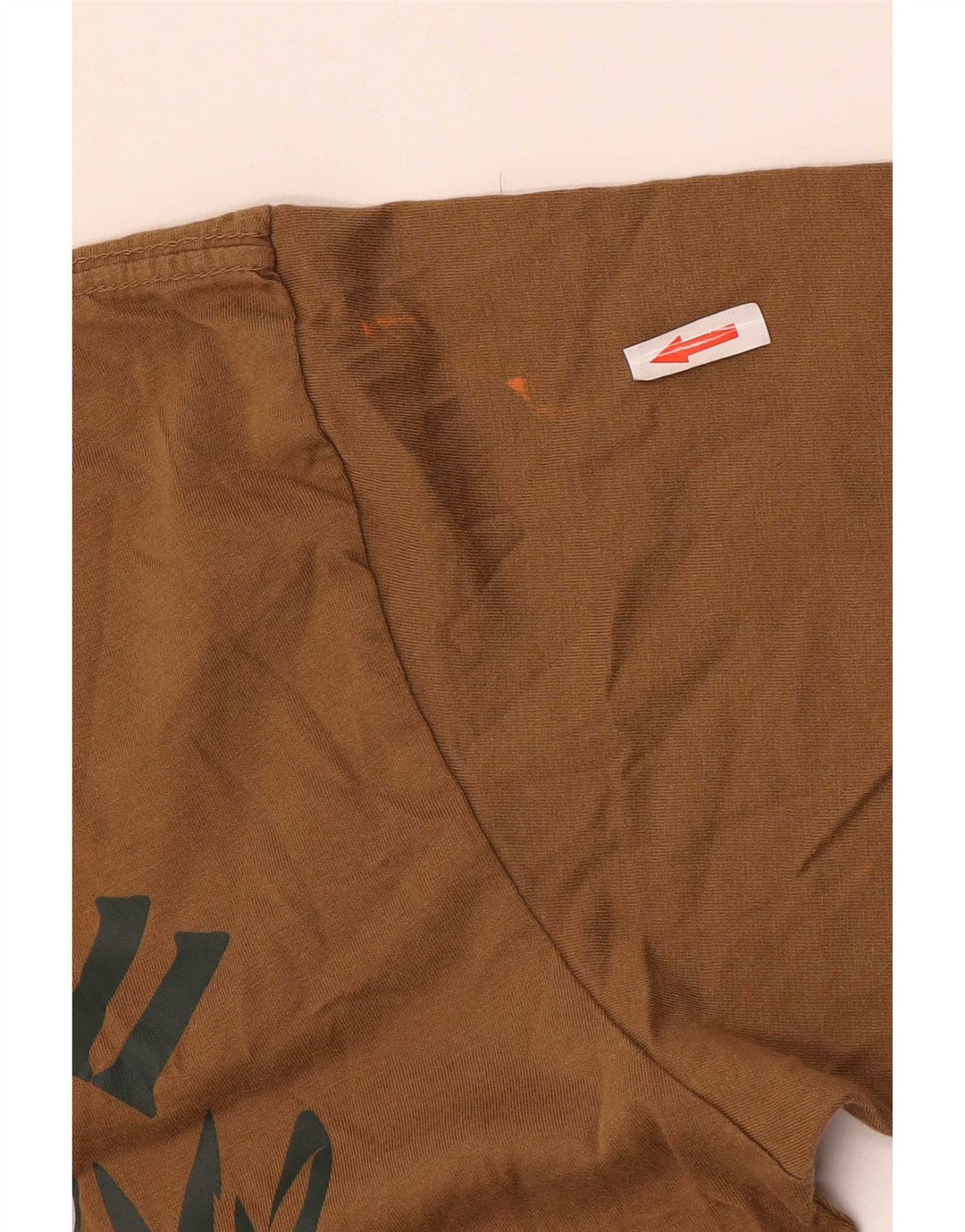 Vans Herre Classic Fit Grafisk T-Shirt Top Medium Beige Bomuld