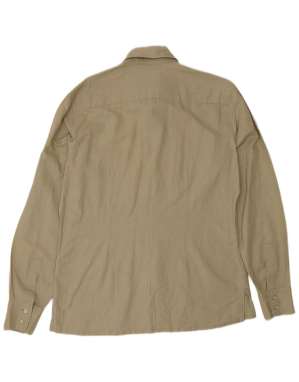 Rifle Herreskjorte Stor Beige Linned